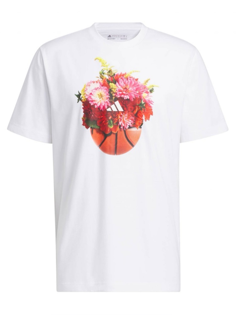 Adidas Men's Floral Hoops Graphic T-Shirt